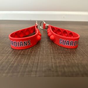 Cleveland Guardians Red Stress Pop Key Chain 5" Brand New Set of 2 NWOT